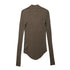 JULIUS 917CUM6 Sand / High Neck Skinny Top